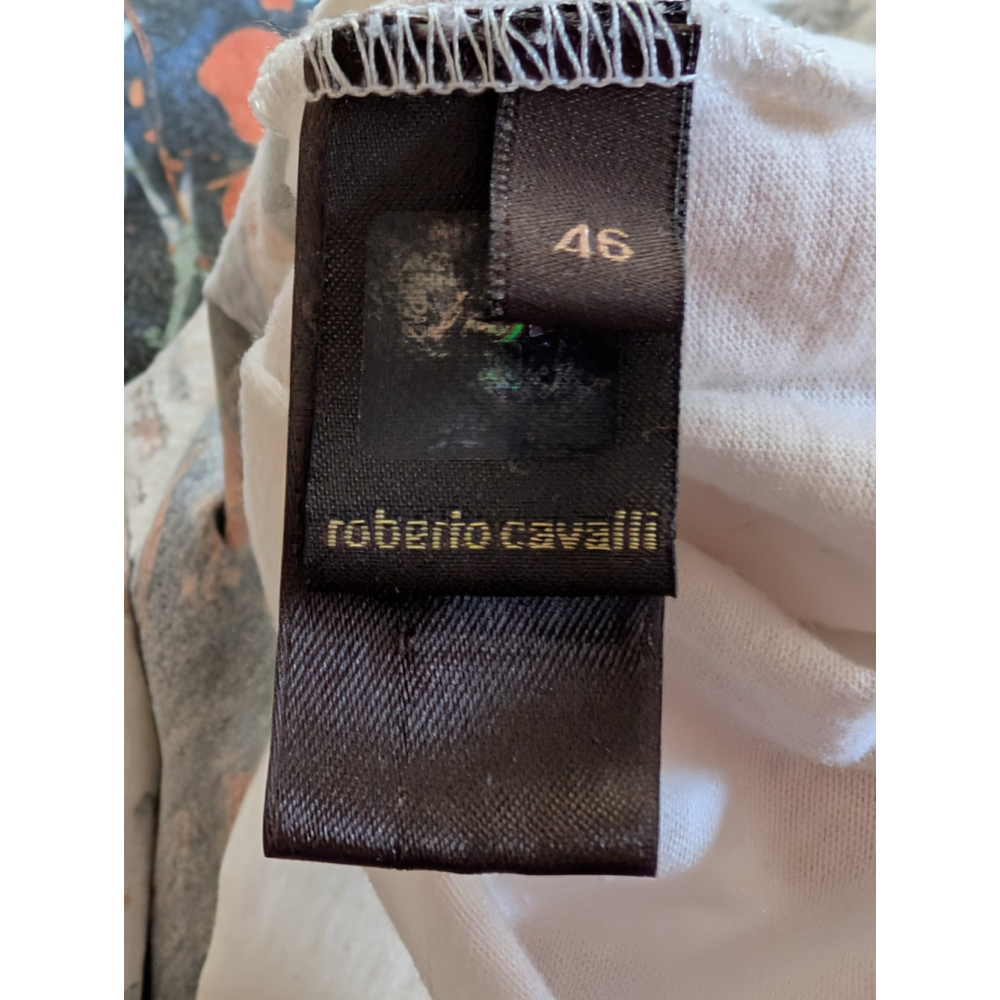 Roberto Cavalli Women Vintage Tshirt Abstract Artsy Large (46) Italy - Picture 8 of 9
